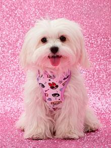 THE POWERPUFF GIRLS X PETSIN Cartoon Pattern Pet Harness For Everyday Wear - Mauve Purple - View 2