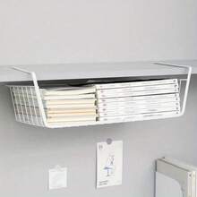 2pcs Under Cabinet Hanging Storage Rack With Multi-Layer Hooks And Reinforced Frame, Space-Saving Organizer For Plates, Cups, Kitchen Utensils, Pantry, Dual-Use Cabinet And Desktop Organizer - Multicolor - View 10