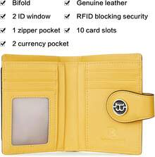 Women Wallet & Check Holder - 1-floral Yellow-gl - View 3