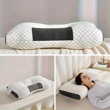 2 Pack Sleeping Pillows For Adult Deep Sleep, Low Position Soft Bed Pillows, Premium Polyester Filling Pillow Inner Set, Ideal For Insomniacs, Washable - White (2pcs) - View 3