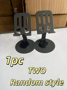 1 pieza Soporte de teléfono metálico ajustable 360°, soporte de escritorio plegable antideslizante para tableta, ajustable en múltiples ángulos y altura, apto para todos los teléfonos inteligentes/tabletas, para oficina/estudio/ver videos/transmisión en vivo, accesorio de teléfono ergonómico - Soporte para teléfono totalmente metálico - Ver 14
