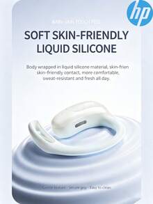 HP Earbud Bluetooth ini memiliki desain over-ear, driver dinamis 18mm, Bluetooth 6.0, dan diamankan dengan silikon cair untuk pemasangan yang stabil, sehingga cocok untuk berlari maupun bepergian. - View 6