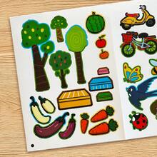 Educational Sticker Book For Kids, Children's Early Learning Activity Book, Fun Sticker Puzzle Book With Animals, Numbers, Colors, Shapes And Daily Life Themes, Creative Preschool Learning Workbook, Interactive Brain Development Game Book, Fine Motor - Children's Cognitive Enlightenment Manual - View 10