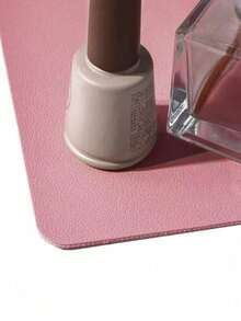 Light Pink Nail Table Mat, Waterproof Soft PU Leather, Studio Desk Mat, Foldable Nail Arm Rest Pad, Nail Table Mat, Suitable For Nail Tech Salon And Home Use. - Dusty Pink - View 2