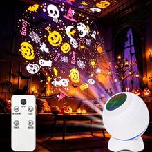 1 buah Lampu Proyeksi Pola Natal Halloween, Lampu Pesta Liburan, Berputar 360°, Cocok untuk Kamar Tidur, Ruang Tamu, Langit-langit dan Dinding Asrama, Dekorasi Suasana Langit Berbintang, Hadiah Ulang Tahun, Bertenaga USB - lampu proyeksi - View 9