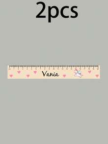 Customized Wooden Ruler With Name, Personalized Cartoon Ruler, Customized School Ruler, Customizable Measuring Ruler, Birthday, Teacher, Back To School Gift - Style C - View 14