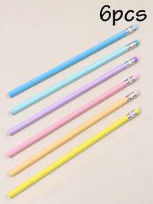 6-240pcs Customized Children's Pencils, Cute Colorful Stationery, Personalized Name Pencils, Custom School Opening Gift, Customizable Name Halloween Gift - Style B - View 23