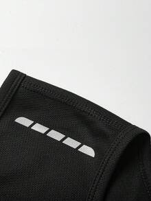3pcs Men's Mesh Fabric Solid Color Sleeveless Sports Tank Top, Casual Fitness Running Vest Black Summer - Black - View 5
