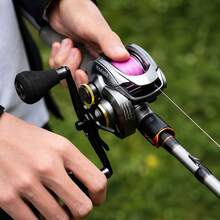 HASIDA Raytheon II Reel Baitcasting Bertenaga, Reel Pancing Tahanan Tinggi untuk Memancing Ikan Bass - Perak - View 8