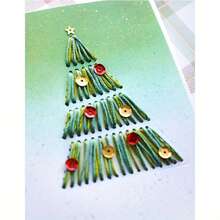 1pc Christmas Tree Metal Cutting Die, Suitable For Birthday, Wedding, Valentine's Day Gifts, Decoration Scrapbooking, DIY Paper Embossing Crafts, Photo Albums And Handmade Punch Cutting Die - Christmas - View 4