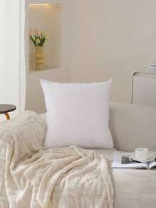 Square Throw Pillow Insert, High Resilience Polyester Cushion Inner, White Decorative Pillow Stuffer, Fluffy Soft Pillow Core For Sofa Couch Bedroom Home Decoration, Compatible With Most Pillowcases - White - View 4