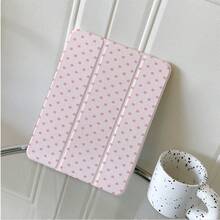 1pc Polka Dot Double-Sided Tablet Protective Case, Foldable Stand, Multi-Angle Viewing, Suitable For Work And Entertainment, With Pen Slot, Compatible With IPad Pro 2024/Air M3/A16 2025, Compatible With Xiaomi, Compatible With Samsung, Compatible With Huawei MatePad - Multicolor - View 5