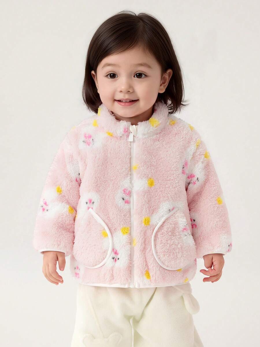 Balabala Cute Baby Winter Jacket Cozy Everyday Outerwear For Chilly Days - Pink - View 1