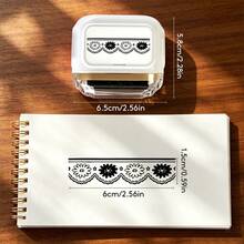 Self-Inking Roller Frame Stamp, Continuous Rolling Decorative Stamp, Vintage Pattern Stamp, Suitable For Diary, Scrapbooking, DIY Crafts - Planner Roller Series - View 21