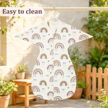 Infant Swaddle Sleeping Bag, Newborn Long Sleeve Anti-Kick Swaddle, Double Zipper Baby Printed Sleep Sack, All-Season Infant Home Swaddle, Fresh Rainbow Swan Cloud Star Multiple Patterns, Suitable For Full Month Gift, Baby Shower Gift, Baptism Gift, Christmas Newborn Gift, Soft Fabric Convenient For Nighttime Diaper Changes - Multicolor - View 10