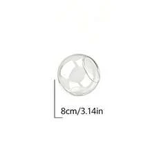 1pc Round Glass Container With Stand And Curved Slanted Rim, Suitable For Miniature Landscape, Succulents, Potted Plants/Outdoor DIY, Water Garden, Room Decor, Home Decor - A - View 16