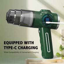 SMEGGEMS FRESHJUICE Wireless Handheld Vacuum Cleaner, 2-In-1 Blow & Suction Function, Type-C Charging, HEPA Washable Filter, Suitable For Car/Home/Office/Pet Hair, Lithium-Ion Battery, 2000mAh - Cordless - View 11