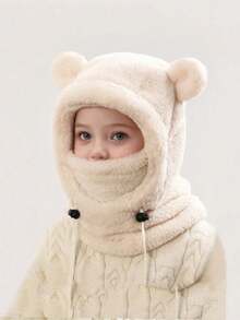3-i-1 förtjockad panda-hoodie med mjuk elastisk dragsko – söt pandamössa - Multifärgad - Visa 2