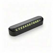1pc Car-Shaped Temporary Parking Card Phone Number Plate Phone Number Parking Card Car Accessories - A - View 8