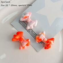 Acrylic Dual Color Gradient Layered Music Bow DIY Mobile Phone Chain Bracelet Hair Clip Hair Accessory Material Loose Bead Jewelry - Multicolor - View 24