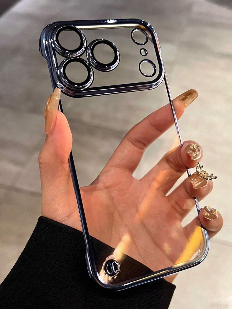 Luxury New Color Ultra-Thin Borderless Heat Dissipation Plating Phone Case Compatible With IPhone 18ProMax 18Pro 17ProMax 17Pro Transparent Phone Cases Protection Cover - Sky Blue - View 1