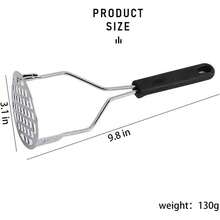 Potato Masher & Potato Ricer - Black - View 6