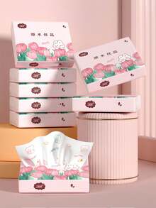 320pcs/160pcs/80pcs/20pcs Sapu Tangan Portabel Kantong Kertas Tisu Wajah Tisu Saku Mini Portabel untuk Pelajar Saat Bepergian (20pcs/1pack) - MultiWarna - View 6