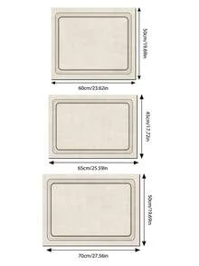 廚房碗盤瀝水墊 桌墊 吸水檯面墊 厚度 3.6mm - 線條D - 查看 9