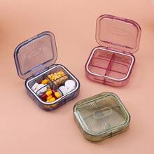 Mini Portable Airtight Silicone Pill Box, Dust-Proof Moisture-Proof Medicine Storage Organizer - Multicolor - View 7