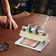 HaroldDol Leather Cutting Machine, Embossing Plate Manual Die Cutter, Leather Embossing Machine, Dual Guide Shafts Die Cut Machine For Various Of Materials, 6.1in Max. Material Feed Width[Ideal Daily Accessory] - Default@YSVITX-000100 - View 3