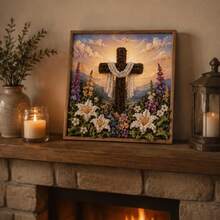 3D Christian Fabric Poke Art Kit, 3D Fabric Poke Art Kit For Adults With Pre-Cut Squares, Religious DIY Craft Kit For Christian Home Decor & Faith Gifts (#D) - #a - View 7