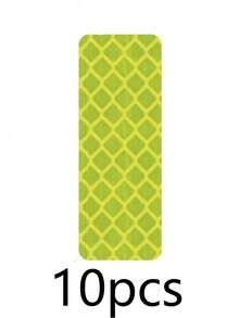 10pcs/Sheets Night Reflective Tape Stickers For Car, Electric Bike, Motorcycle, Truck, Bicycle, Tricycle - Multicolor - View 10