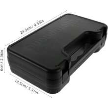 Portable Hard Case For Condenser Microphone Plastic Microphone Storage Box With Anti-Scratch Lining And Handle For Recording Studio And Travel 9.56X5.31X2.36In - 多色 - 查看 2