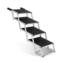 Foldable Dog Ramp For Cars, SUVs, Trucks, Portable Pet Dog Stairs For Large Dogs With Non-Slip Surface & Reinforced Design, Lightweight Yet Sturdy Supports Up To 250lbs - Black - View 9