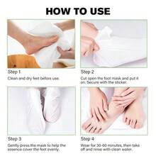 2 buah Masker Perawatan Tangan & Kaki Ekstrak Alpukat, Diformulasikan dengan Ekstrak Tumbuhan, Formula Ringan dan Cepat Meresap, Kaus Kaki Perawatan Kaki yang Melembutkan, Menutrisi Kaki untuk Kaki yang Tampak Halus - 2 buah - View 9