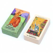 3PCS New 78-Card Tarot Deck Oracle Cards Tabletop Game Cards English Version, Balance Energy Divination Cards For Spiritual Growth, Water & Fire Theme Divination Tool, Helping You Achieve Harmony, Intuitive Insight And Dual Guidance, Exclusive Gift For Practitioners And Spiritual Explorers, Gift For Soul Healing And Vision Manifestation - Multicolor - View 4