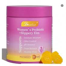 Women's Probiotic Gummies Tropical Pineapple Flavor Slippery Elm 60 Count For PH Balance Digestive Immune Health - 1pc - View 1