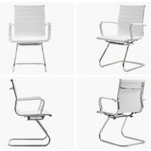 WAHSON OFFICE CHAIRS 10PCS PU Leather Office Chair Metal Frame Conference Chair For Meeting Room/Reception Area - 白色十把 - 查看 9