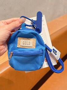 1pc Cute Mini Coin Purse With Phone Lanyard, Woven Contrast Color Wrist Strap, Short Handle, Portable Compact Pendant Key Bag, Bluetooth Earphone & Sundries Storage Pouch - Multicolor - View 10