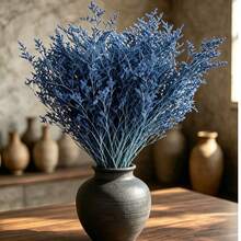 50/80g Artificial Lover's Grass, For Home Decor, Floral Arrangement, Wedding Decoration, Bouquet Making, Holiday Accent, Bohemian Style Photo Prop - Blue - View 4