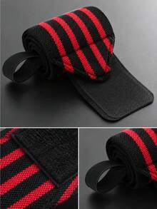 1 Pair Adjustable Wrist Wraps, Wrist And Arm Sprain Prevention, Unisex, Suitable For Strength Training, Weightlifting, Heavy Stretching - Weightlifting Wristbands - View 3