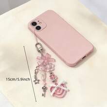 Y2K Style Pink Heart Phone Charm, Sweet Cartoon Phone Chain, Can Be Used As Bag Accessory And Door Hook Decoration, Sweet And Compact Multi-Functional Pendant, Perfect Gift For Partner, Friend Or Classmate - Multicolor - View 5