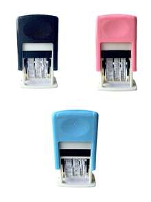 Small Adjustable Date Stamp, Manual Year/Month/Day Stamp, Automatic Ink-Absorbing Date Printer, Production Date Number Stamp, Roller Calendar Stamp, Reusable, Ink Not Included, Ink Sold Separately - Multiple Styles - View 10