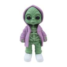 1pc Of Alien-Shaped Manual Grinder Made Of Zinc Alloy With 4 Layers, Available In 3 Colors, Ideal For Everyday And Party Use - Green - View 5