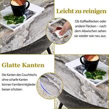 Round Coffee Table Black Modern 70cm - Side Table Minimalist Design - 黑色 - 查看 6