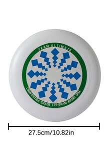 1pc Professional Outdoor Sports Graffiti Flying Disc, Competitive Spinning Disc For Adults - White - View 11