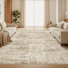 Alfombra de pasillo antideslizante para dormitorio, alfombra lavable con reverso de goma - Alfombra suave de pelo corto para cocina, lavandería, baño (61 x 244 cm, beige/marfil) - Marrón - Ver 9