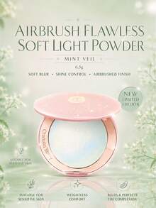 CHARLOTTE TILBURY Flawless Soft Matte Powder Mint Veil 6.5g/0.22oz - LIGHT POWDER MINT VEIL - 6.5g / 0.22oz - View 1