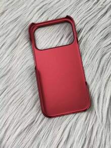1PC Frameless Matte Skin Feel Minimalist Solid Color Phone Case Compatible With IPhone 18 17 Pro Max 17 Pro 16 15 14 13 12 11 Pro Max Plus Shockproof Bumper Hard PC Cover - Burgundy - View 2