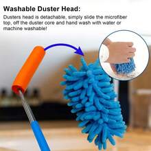 New Retractable Microfiber Duster Cleaning Brush Flexible Dust Cleaner Brush Cleaning Car Window Office Household Cleaning Tool - Car Cleaning Brush - View 2